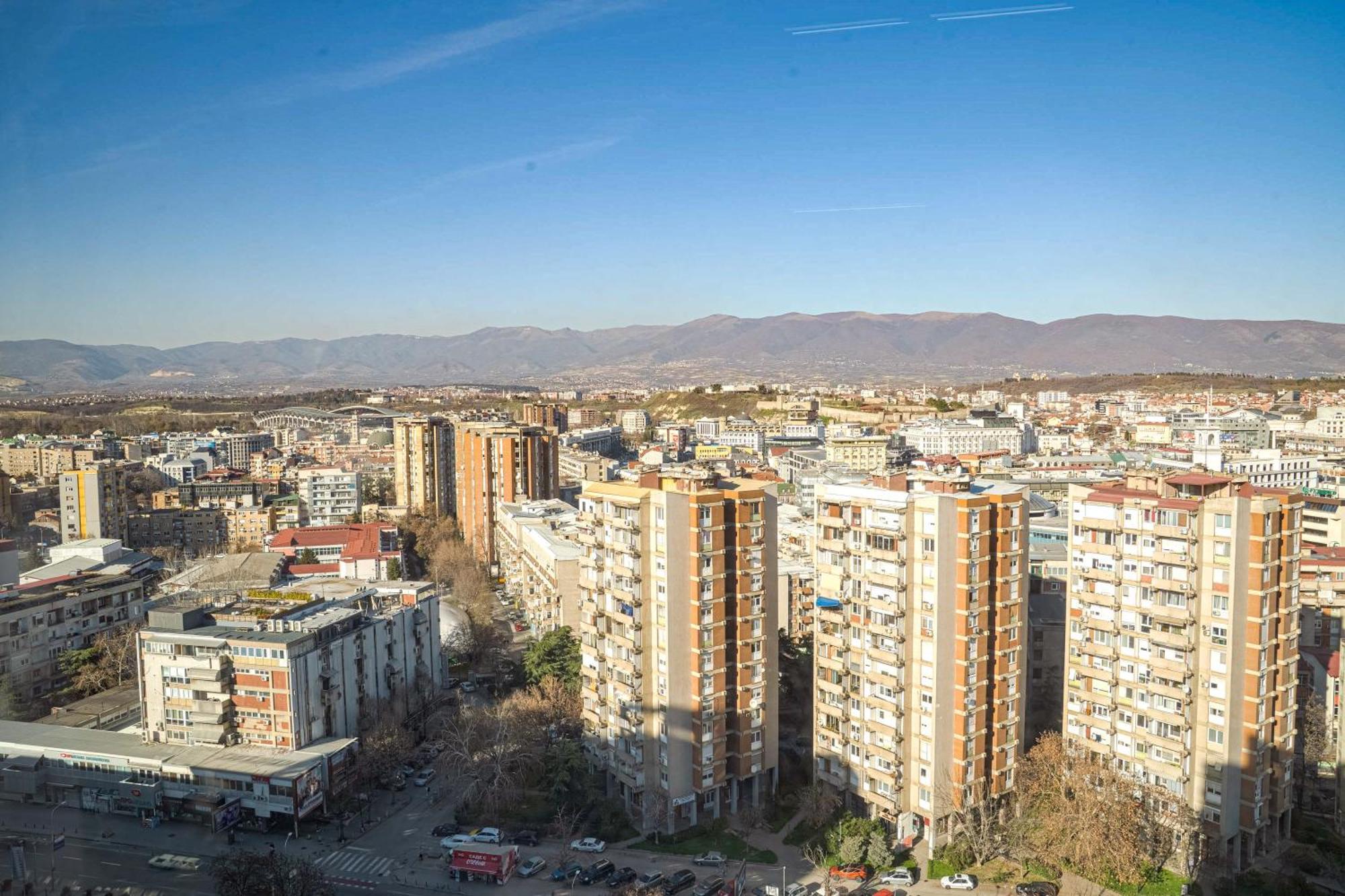 180° View Apartment In Diamond Building Skopje Exteriér fotografie
